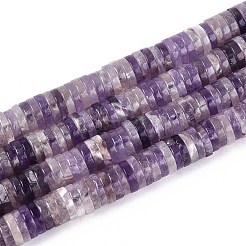 Природный аметист нитей бисера G-T142-6mm-12