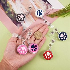 8 pz 8 colori pvc zampa bobina badge&nbsp;AJEW-SZ0001-56