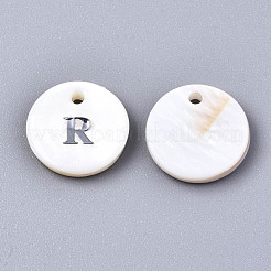 Pendentifs de coquillages d'eau douce naturelle&nbsp;SHEL-Q018-01A-R-P
