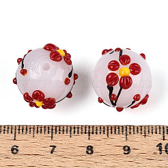 Эмалевые бусины ручной работы в технике лэмпворк&nbsp;LAMP-T023-23K