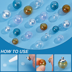 20 шт. 20 стиля бусины-шарики из дутого стекла ручной работы GLAA-GO0001-09A