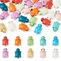 30 pièces de perles en porcelaine faites à la main&nbsp;PORC-TA0001-73A