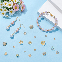 6 style de capuchons de perles en fer&nbsp;IFIN-UN0001-28G