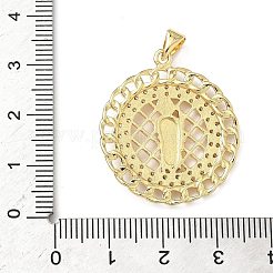 Латунные микро проложить кубического циркония подвески&nbsp;KK-L243-05G-03