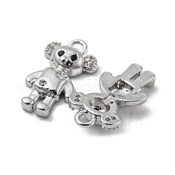 Латунные микро проложить кубического циркония подвески KK-H460-02P