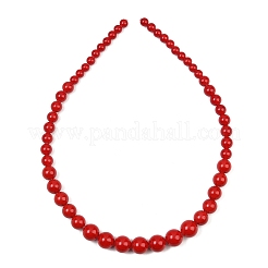Rangs de perles de jade mashan naturel de taille dégressive&nbsp;GG-CBA2AE1-A08-T
