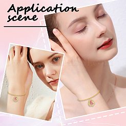 Подвески из латуни с эмалью&nbsp;KK-BBC0020-68