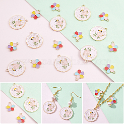 Подвески из сплава эмали 20шт 2 стиля&nbsp;ENAM-PH0002-14