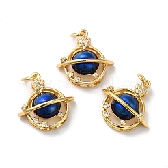 Покрытие стойки латунь микропаве прозрачные подвески из кубического циркония&nbsp;KK-D074-33G