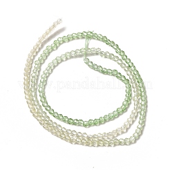 Fili di perle di vetro di colore sfumato trasparente&nbsp;GLAA-H021-01A-13