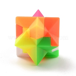 プラスチックチャーム  バブルポッパーそわそわおもちゃ  ストレス不安緩和玩具  パズルブロックペンダント  ポリゴン  カラフル  41x30x41mm  穴：3mm&nbsp;KY-B002-04