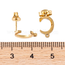 Ohrstecker aus Ionenplattierung (IP) 304 Edelstahl&nbsp;FIND-Q103-01C-G
