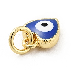 Подвески из латуни с покрытием из эмали KK-G387-07G-08