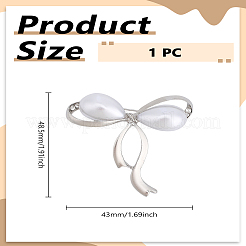 1 шт. броши-банты из сплава со стразами для женщин&nbsp;JEWB-LP0010-19P