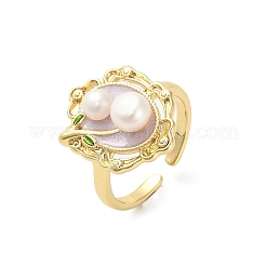 Манжеты из латуни с эмалью RJEW-K291-04G-02