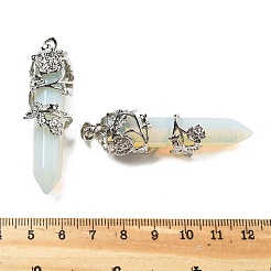 Большие остроконечные подвески из синтетического опалита&nbsp;G-A172-16K