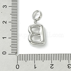 Покрытие стойки латунь с АБС-пластиком жемчуг европейские подвески KK-G501-02B-P