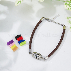 1 bracciale a maglie con colonna per diffusore di profumo in acciaio inossidabile 304&nbsp;BJEW-FG0001-08C