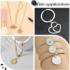 160 шт. 8 стиля латунных разъемных колец&nbsp;KK-BBC0023-10