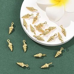 Подвески в форме ракушек из латуни&nbsp;XGR0170G-107G