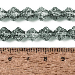 Transparentes craquements perles de verre brins&nbsp;GLAA-Q115-04A-02