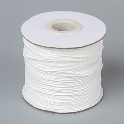 Koreanisch Gewachst Polyester-Schnur Wachsschnur Gewachste Kordel, Perlenschnur, creme-weiß, 0.8 mm, ca. 185 Yards / Rolle