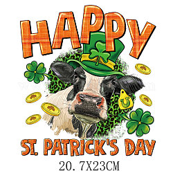 Sublimationsaufkleber für Haustiere zum Thema St. Patrick's Day, Wärmeübertragungsfolie, Vinyl zum Aufbügeln, zur Kleidungsdekoration, Wort, 230x207 mm