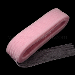 Netzband, Kunststoffnetzfaden Kabel, Perle rosa, 4.5 cm, ca. 25 Yards / Bündel