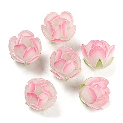 Acrylkorn, Blume, rosa, 16~16.5x16 mm, Bohrung: 1.5 mm