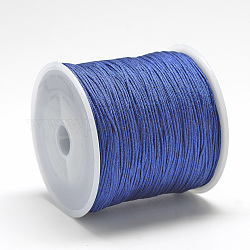 Нейлоновая нить, китайский вязать шнур, темно-синий, 0.4 мм, около 174.98 ярда (160 м) / рулон