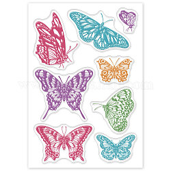 Пластиковые штампы пвх, для diy scrapbooking, фотоальбом декоративный, изготовление карт, штампы, бабочки, 16x11x0.3 см