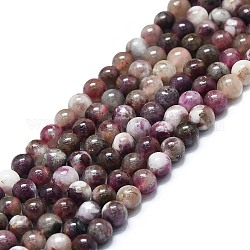 Natürliche pflaumenblüte turmalin perlen stränge, Runde, 4.5~5 mm, Bohrung: 0.8 mm, ca. 78 Stk. / Strang, 15.55'' (39.5 cm)