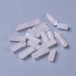 Perles de quartz rose naturel, pas de trous / non percés, colonne, 9~20x4mm