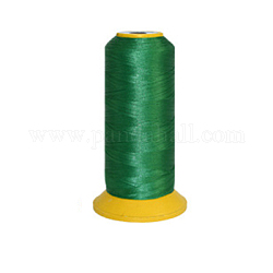 150d / 2 нить для машинной вышивки, нейлоновой нити швейные, эластичная нить, зелёные, 12x6.4см, около 2200 м / рулон