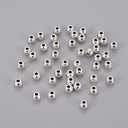 Tibetan Style Alloy Spacer Beads, Cadmium Free & Lead Free, Barrel, Antique Silver, 5x4mm, Hole: 2mm