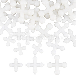 30Pcs 3 Style Plastic Doll Joints, Doll Making Accessories, White, 21~38x21~38x7~11mm, 10pcs/style