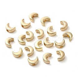Ccb perline di plastica, luna, oro, 7x5x3mm, Foro: 1.8 mm