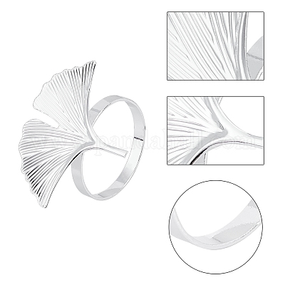 10 шт. 5 стиля колец для салфеток из сплава AJEW-GF0002-72P-1