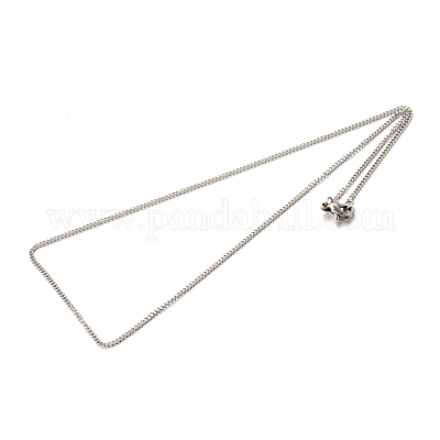 Ожерелья из витой цепочки из нержавеющей стали 304 STAS-M174-030P-1