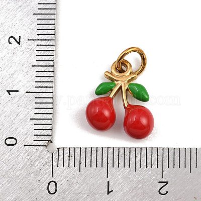 Подвески из нержавеющей стали 304 с эмалью STAS-I349-01G-01-1