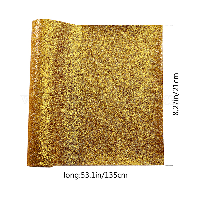 Shalun Gold Leopard Faux Leather Sheets 8x12inch Shiny Brown Football  Chunky Glitter PU Canvas Fabric for Cricut Mon's Earrings Bows Craft