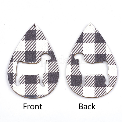 Подвески из натуральной кожи FIND-T020-108B-1