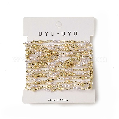 Латунные цепи с круглым звеном из бисера CHC-C026-13-1