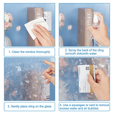 Наклейки на стекло из пвх DIY-WH0449-56-1