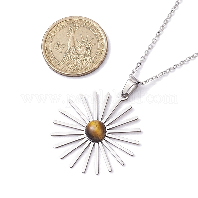 Ожерелья из нержавеющей стали NJEW-JN04834-1