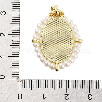 Подвески из латуни с эмалью в стойку KK-C056-07G-1