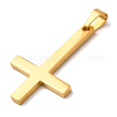 Подвески в виде перевернутого креста из нержавеющей стали 304 STAS-F323-10G-1