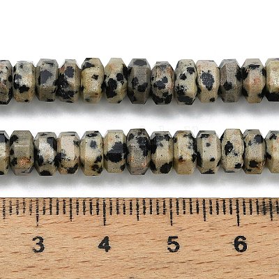 Природные яшмы далматин бисер нитей&nbsp;G-G317-A16-3x6mm-1