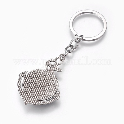 Сплав брелок&nbsp;KEYC-WH0015-03-1