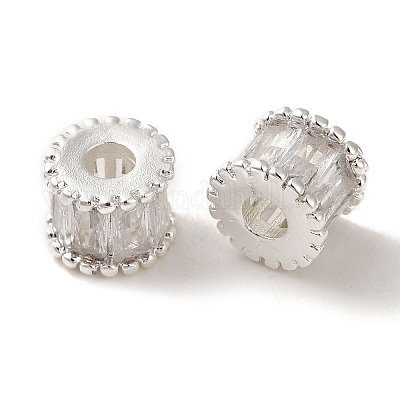 Стойка покрытие латунь проложить прозрачные бусины кубического циркония KK-M285-29S-1